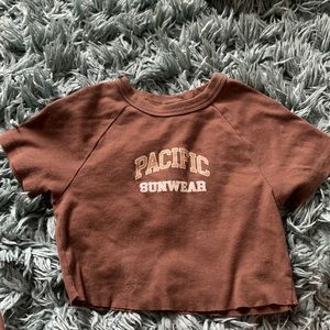 brown pacsun baby tee